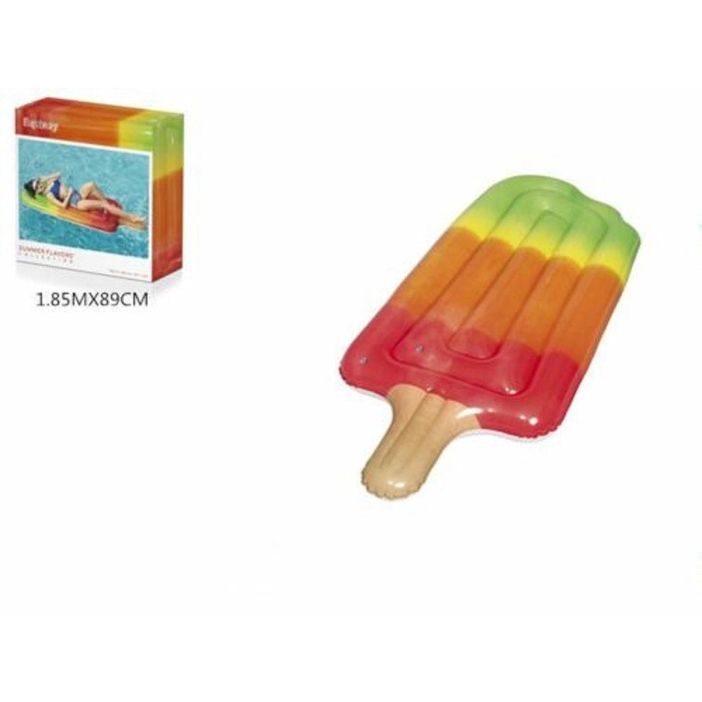 Trade Shop - Materassino Materasso Gonfiabile Ghiacciolo Gelato 185x89 Cm Mare Piscina 43161 -