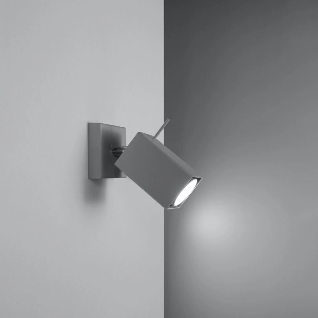 Applique BRAVEA 1 luce grigio metallo GU10 Pure Lume
