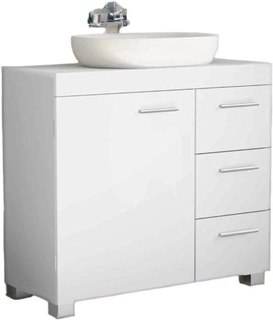 Cassettiera per bagno - cassettiera - unità di decorazione - 3 grandi cassetti - massimizza la conservazione - 30 x 70 x 64 cm
