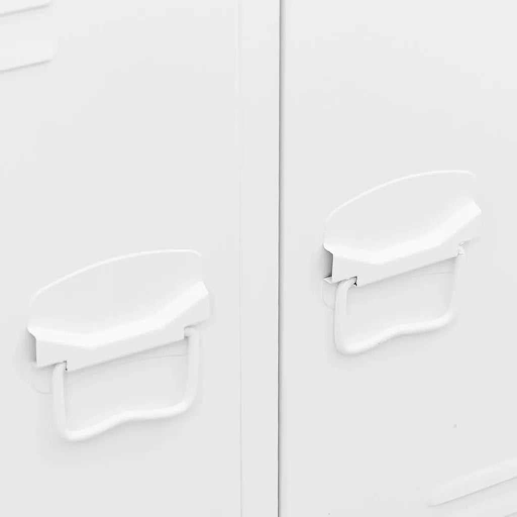 Armadio Industriale Bianco 67x35x107 cm in Acciaio 339611
