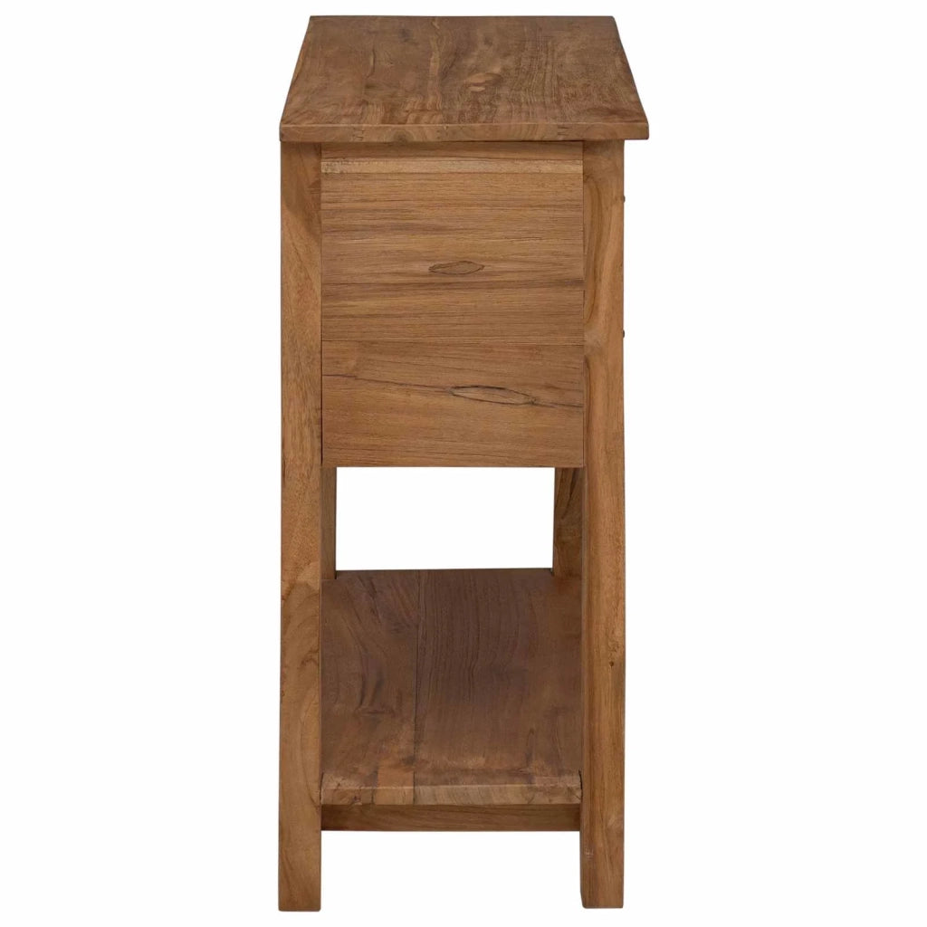 Credenza Naturale 79 x 35 x 80 cm Legno di teak solido 42024257