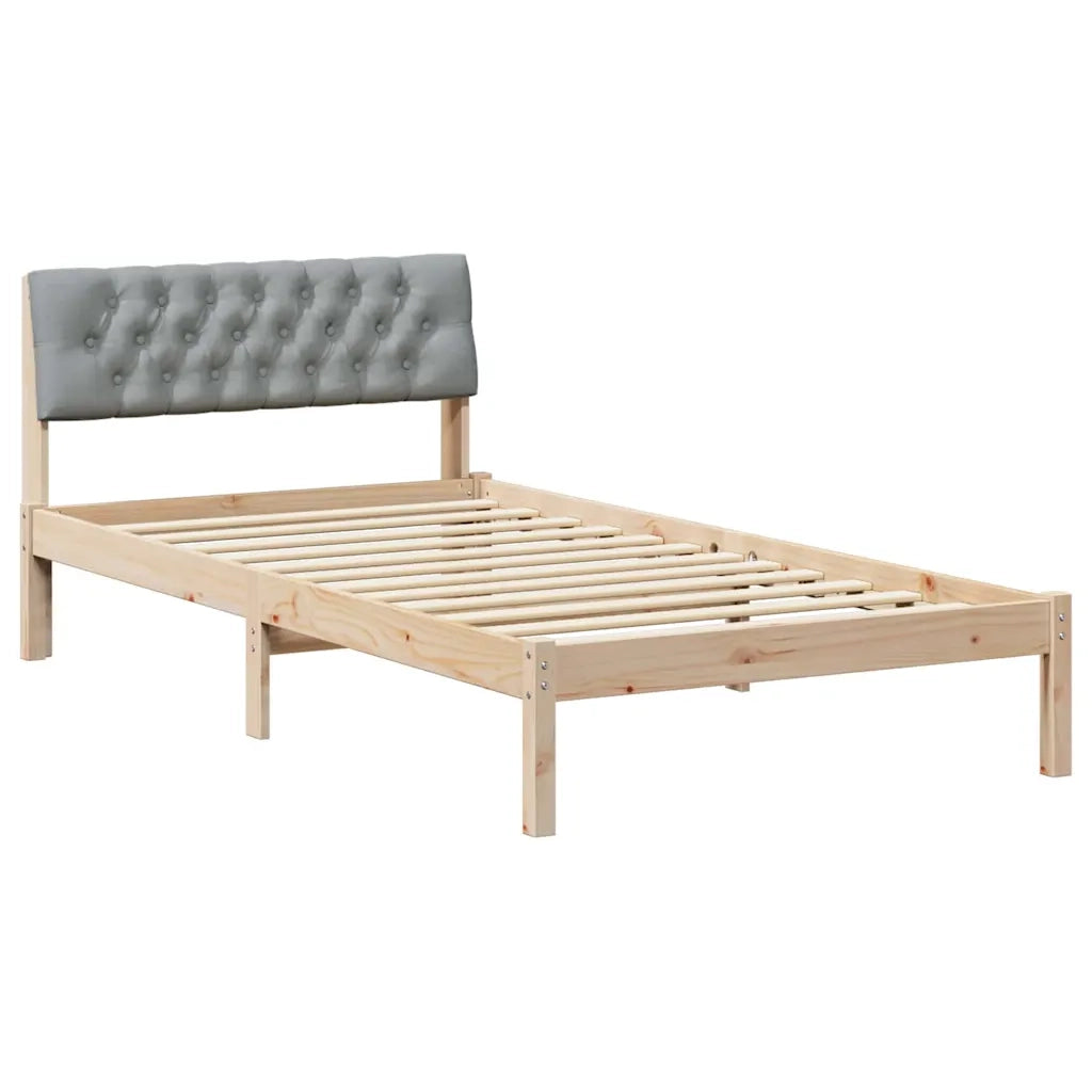 Struttura del Letto Marrone e grigio chiaro 100 x 200 cm