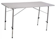 Tavolino Professional 120x60x50/69 h cm in Acciaio Bianco