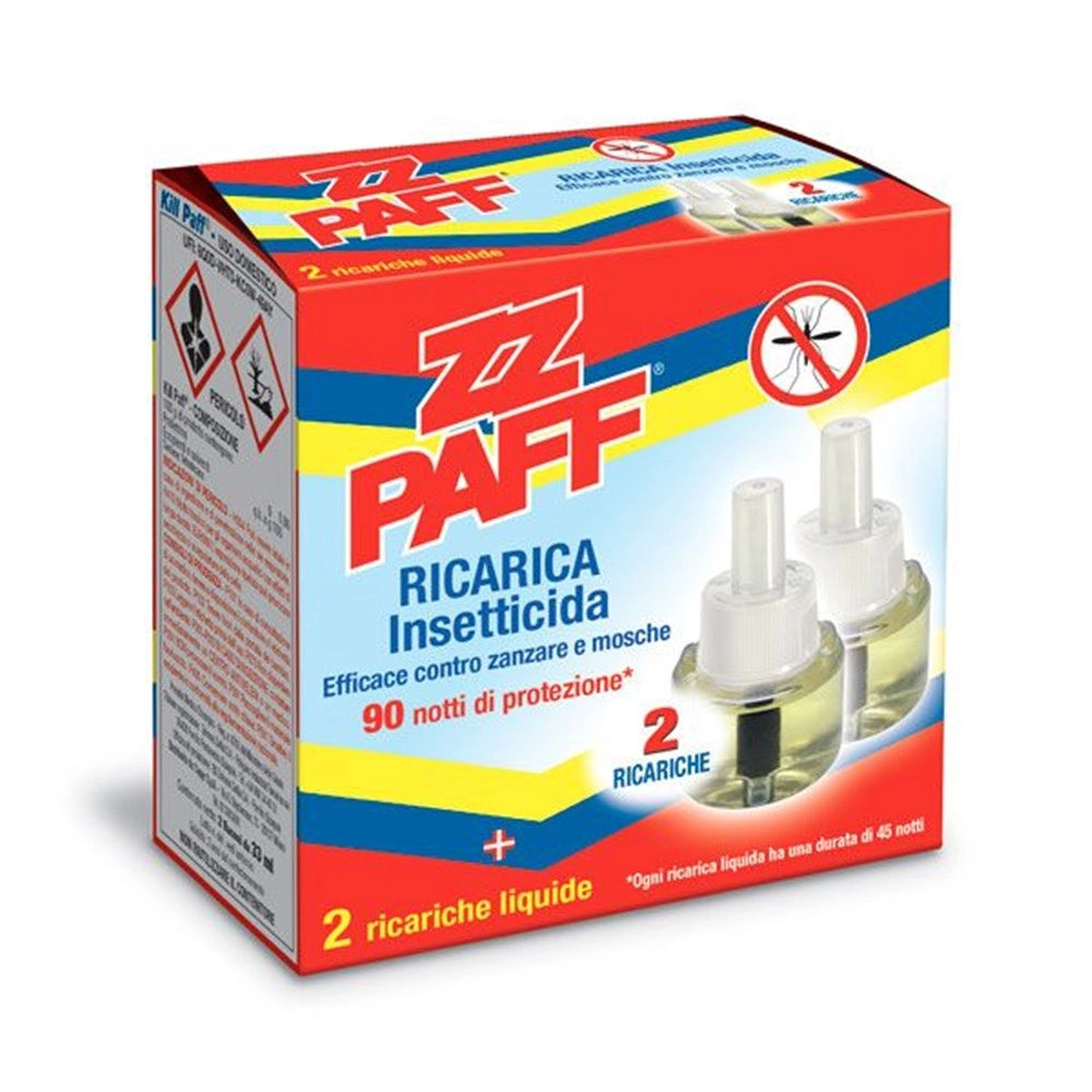 Trade Shop - Set 12pz Ricarica Insetticida 2 Ricariche Liquide 90 Notti Contro Zanzare Mosche 012022a -