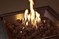 Bruciatore a Gas GPL da Incasso Effetto Camino 46x46x20 cm 9,7 kW in Acciaio Italkero Square