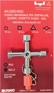 CHIAVE UNIVERSALE P/CASSETTE CONTATORI- 1,0 pz