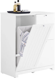 Cassa da bagno con 3 ceste 78x38x90 cm colonna di archiviazione spaziale con grande cesta fissa e 2 ceste di stoffa rimovibili
