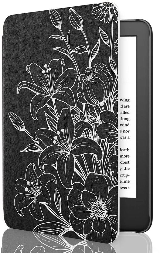 Coprikindle in Pelle PU - 6" - 11a Generazione 2024/2022 - Auto Wake/Sleep - Interfaccia Interna Shockassorbente - Copertura Leggera
