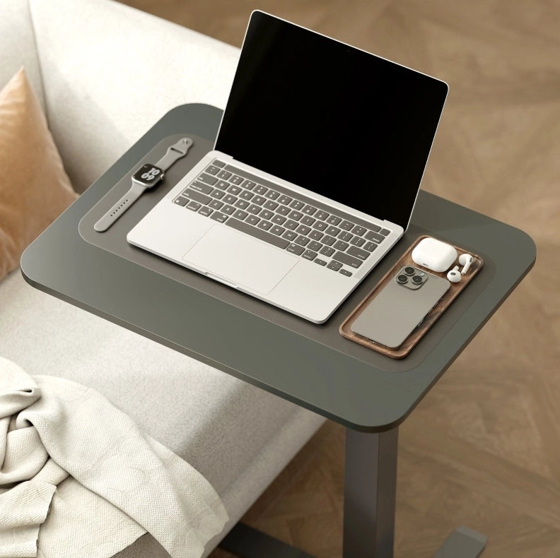 Scrivania mobile nero 65 x 48 cm, altezza regolabile 73-110 cm
