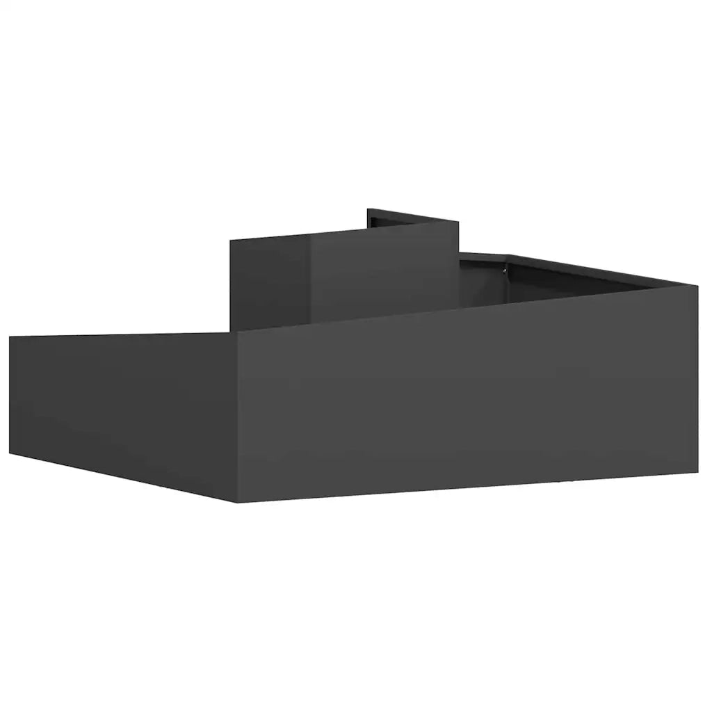 Fioriere | Cassetta per fiori | Vaso da giardino Nero 100 x 100 x 50 cm
