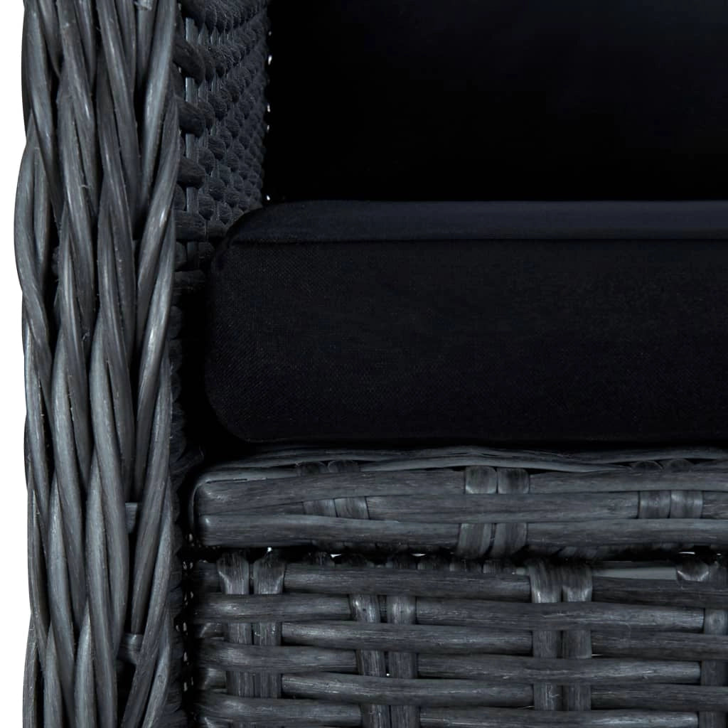 Set da pranzo da giardino per esterni 5 pezzi grigio scuro 02_0013807