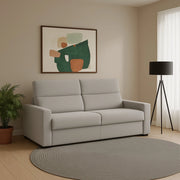 Vialfre, Divano Fisso 2 Posti Sfoderabile Made in Italy, 180x95x100h cm Beige