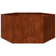 Fioriera | Cassetta per fiori | Vaso Ruggine 90x90x45 cm Acciaio Corten