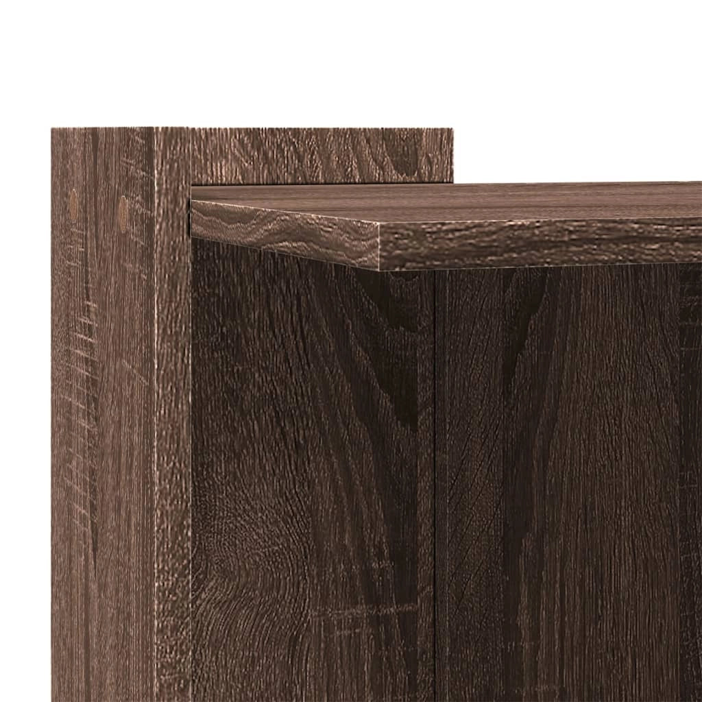 Mobiletto per lettiera per gatti in legno ingegnerizzato marrone 02_0043328