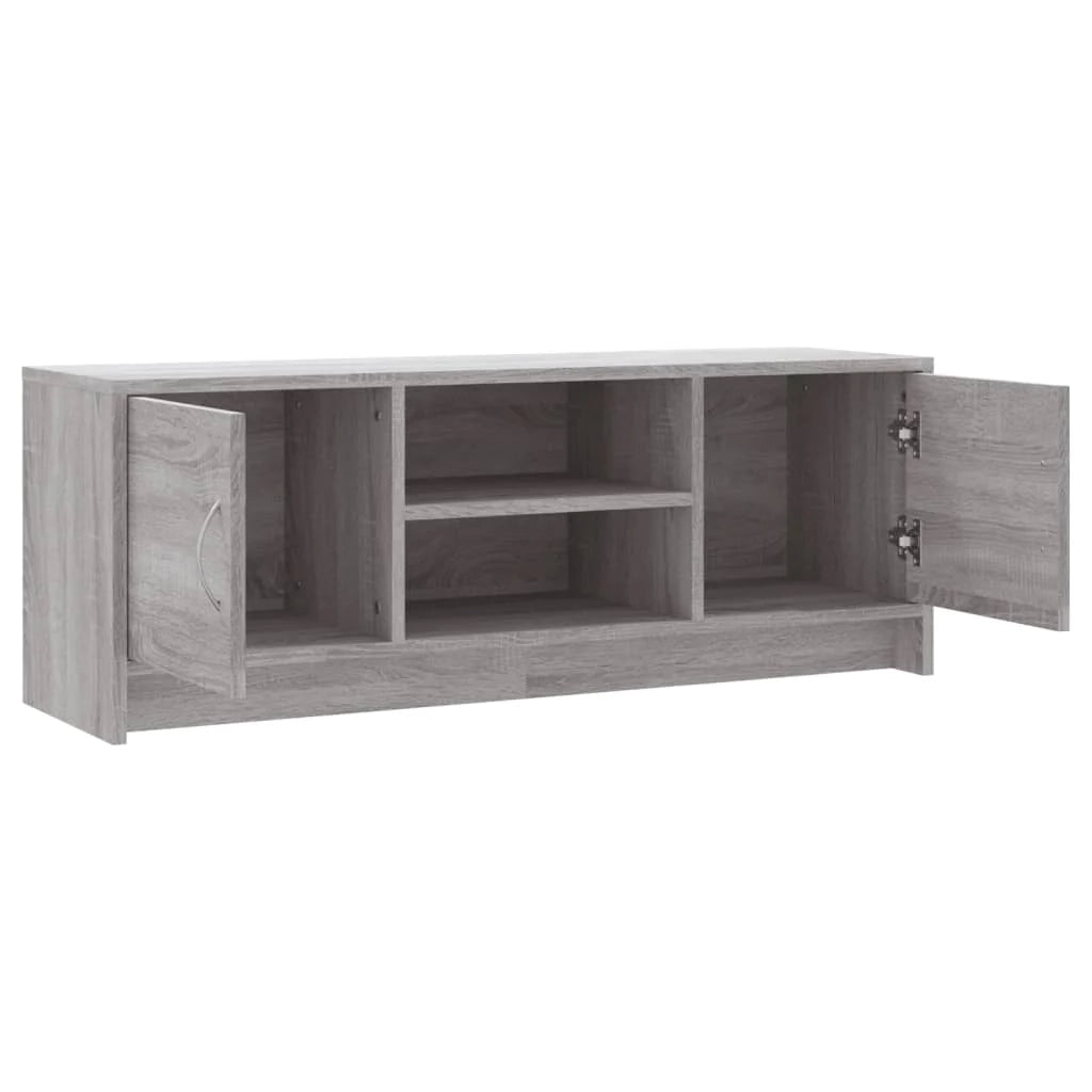Mobile TV multimediale mensola TV credenza TV sala da pranzo soggiorno camera da letto Sonoma 102 x 30 x 37,5 cm legno ingegnerizzato grigio 02_0028347