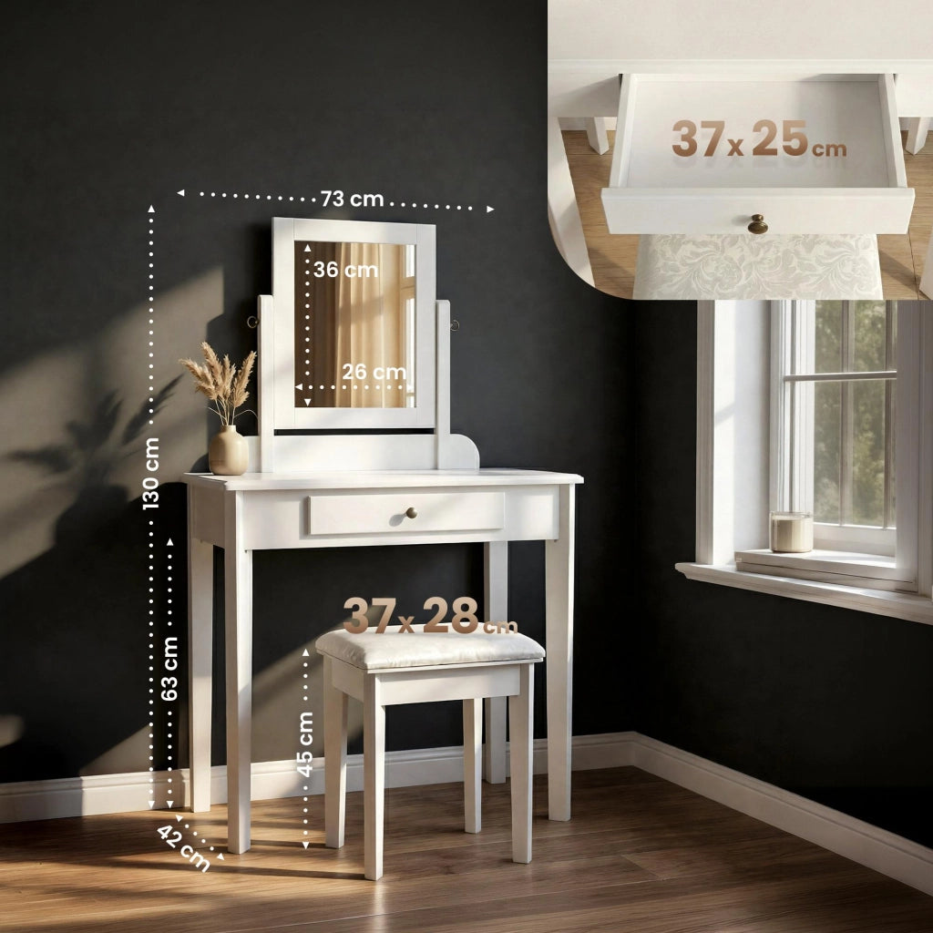 Set da trucco Velia bianco