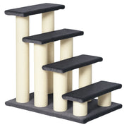 Scala per Gatti e Cani con Rivestimento Morbido ¨C zephmum ¨C 60x42x61 cm Grigio