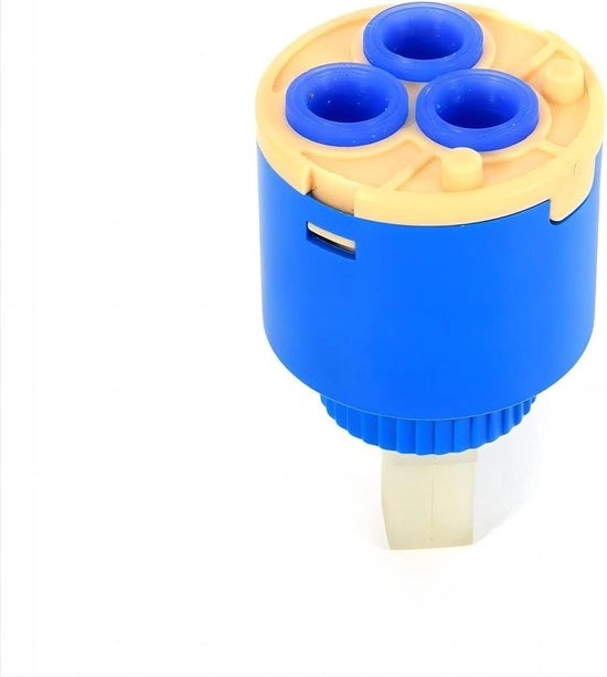 Valvola di scarico con cartuccio ceramico per miscelazione acqua, valvola di regolazione interna in PP, plastica blu, pratica