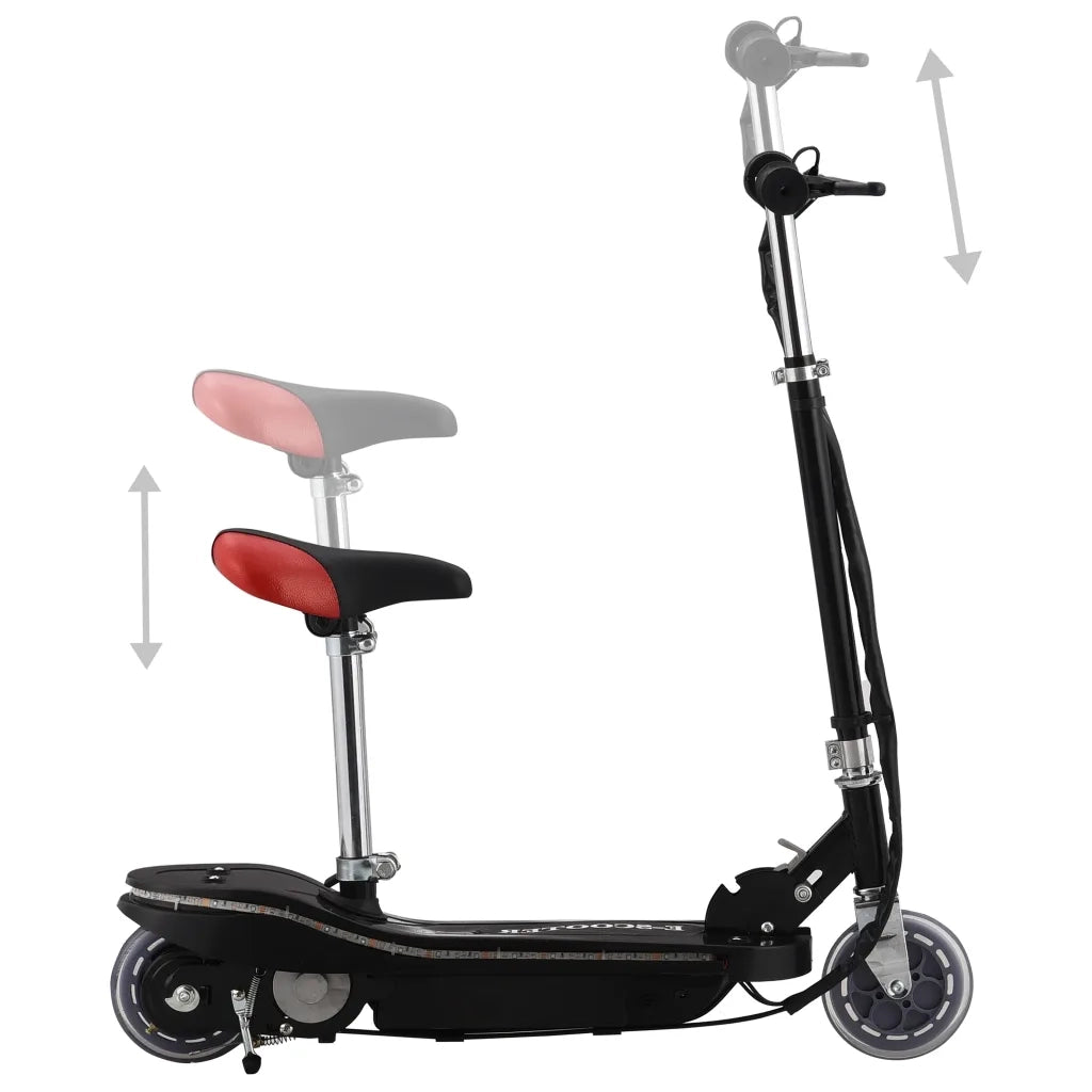 Monopattino con Sella e LED 120 W Nero CFW6147187
