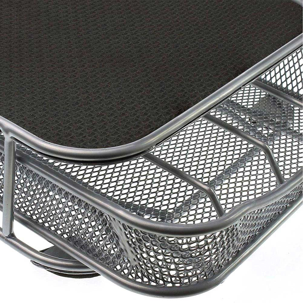 Contenitore Cassetto Porta Cialde Capsule Caffe' Metallo Estraibile Lungo Silver