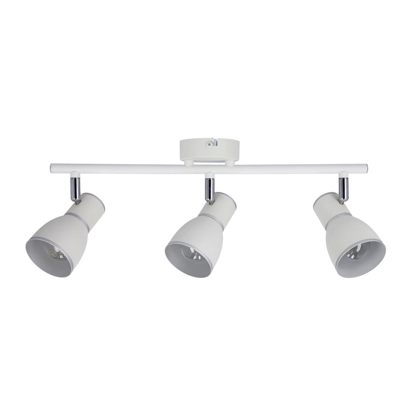 Plafoniera Candellux FIDO 93-63403 3xE14 metallo bianca/argento