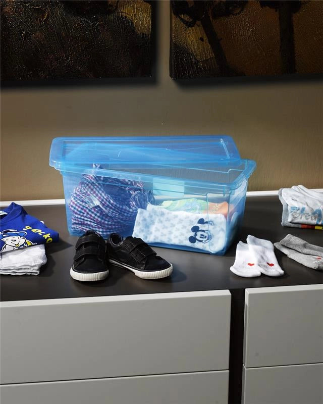 CONTENITORE BOX IN PLASTICA 30 X 20 X H13 TRASPARENTE