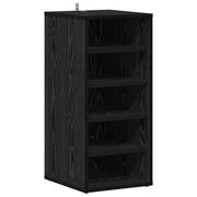 Scarpiera | Mobile per scarpe Rovere Nero 32 x 35 x 70 cm Legno multistrato