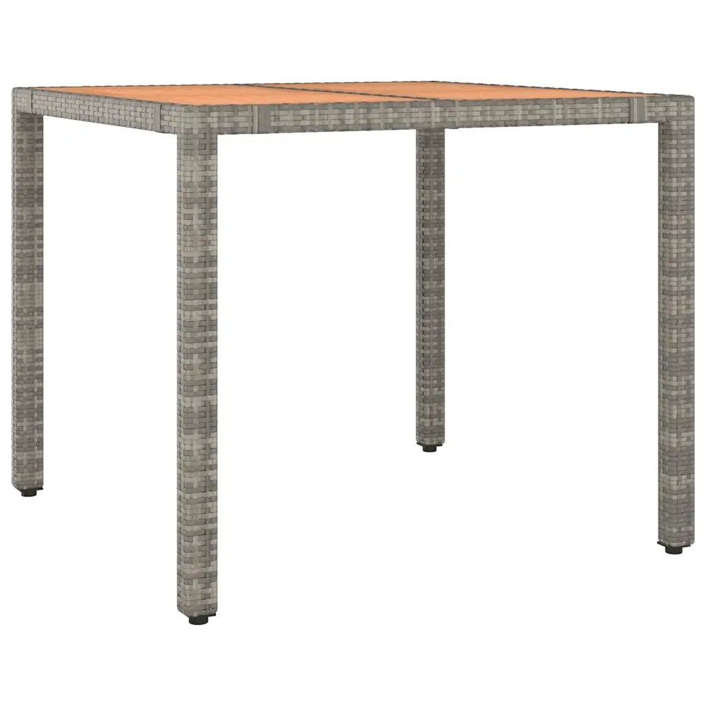 Set Bistr¨° da Giardino 3 pz | Set Salotto da Giardino con Cuscini in Polyrattan Grigio