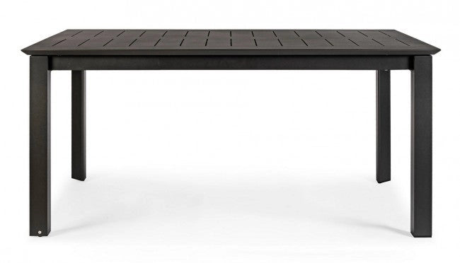 Tavolo Allungabile Konnor 160-240x100 cm Antracite in Alluminio
