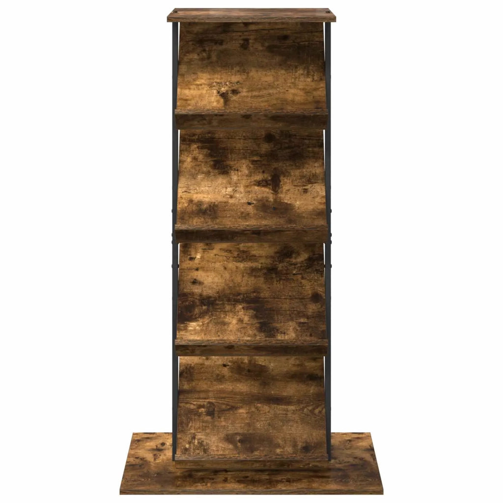 Scaffale per riviste Rovere fumé 68 x 40 x 123.5 cm