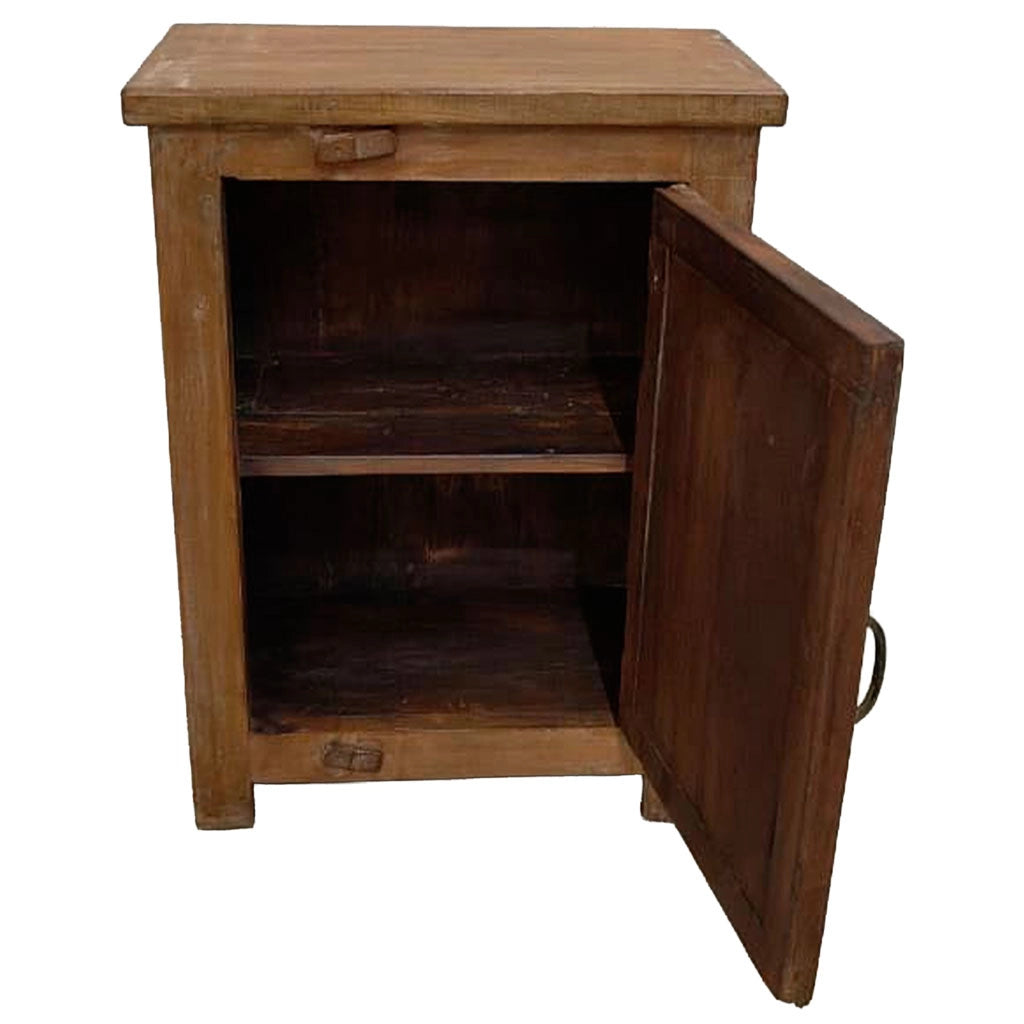 Comodino in legno fatto a mano48x28x66h cm