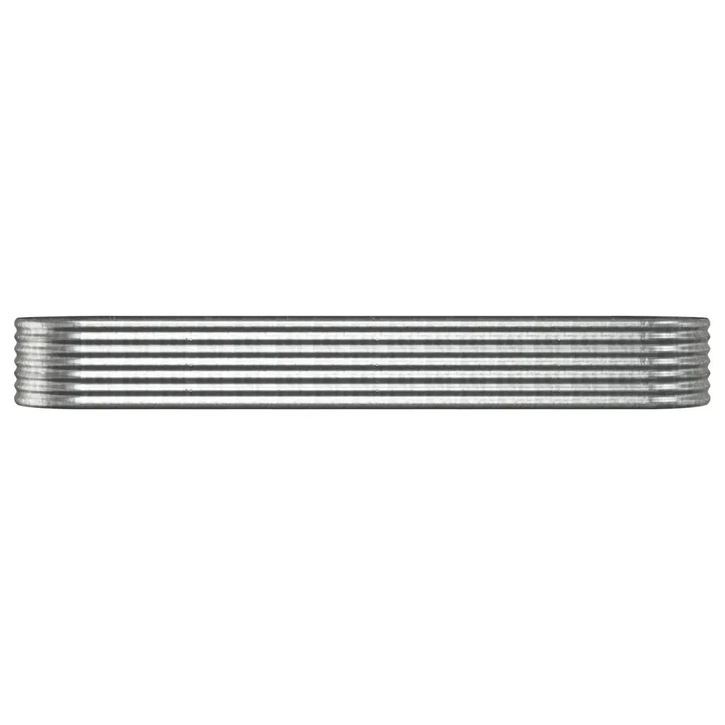 Vaso Giardino Acciaio Verniciato a Polvere 296x80x36 cm Argento cod mxl 66955