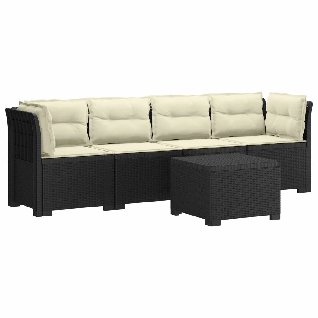 Divano da Giardino a 4 Posti con Cuscini in Stile Rattan PP 3443870