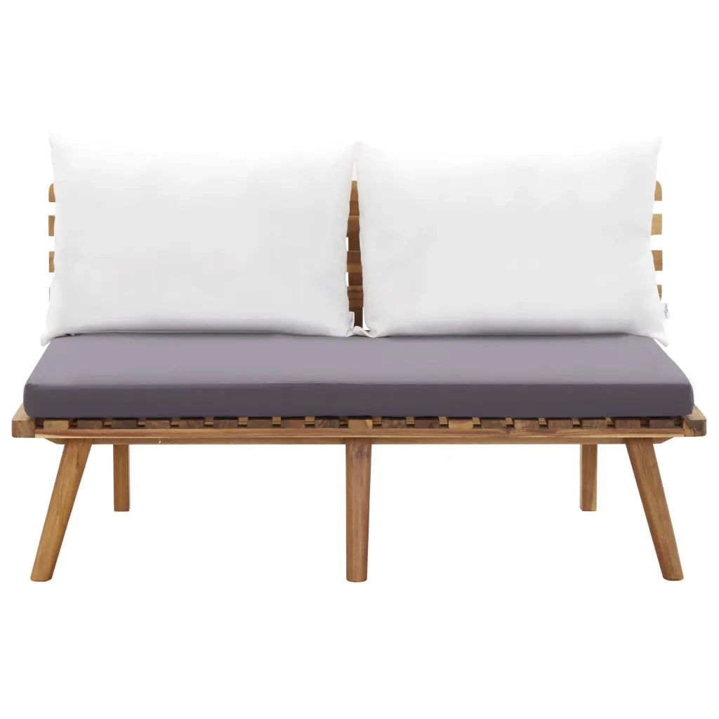 Set Divani da Giardino 4 pz con Cuscini in Massello di Acacia cod mxl 35542