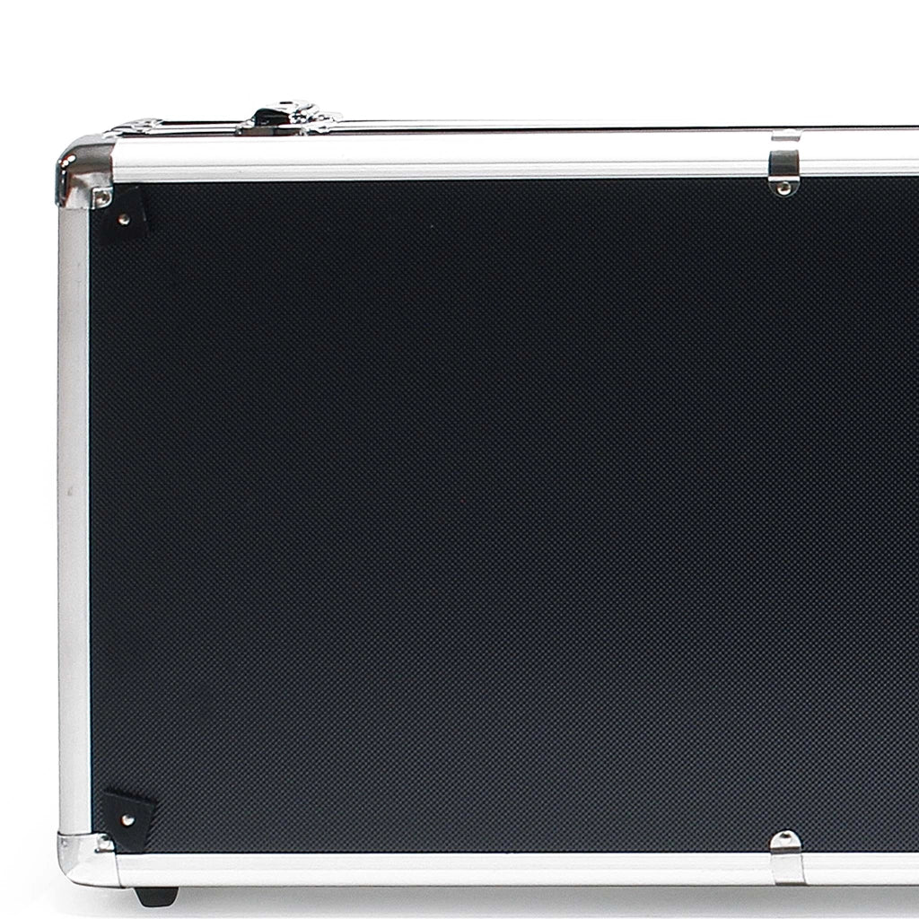 Valigetta per pistola, valigetta per fucile in alluminio, custodia per armi e munizioni 134x36x11 cm, con 4 serrature