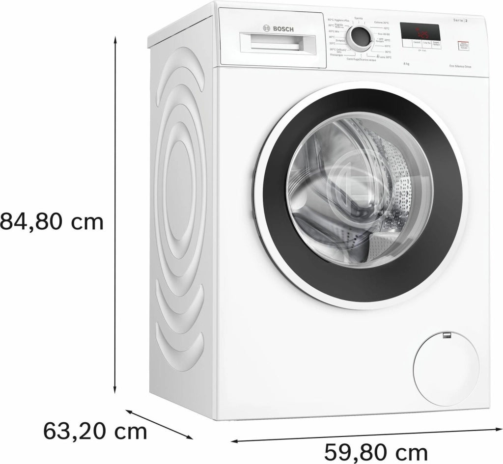 Bosch Serie 2 WGE03200IT Lavatrice a carica frontale 8 kg 1200 rpm Classe A
