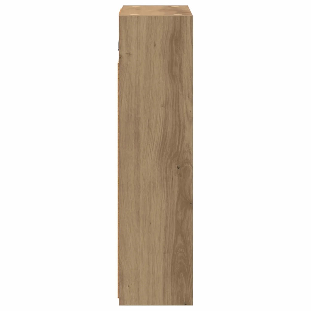 Mobiletto per specchio da bagno con porta Rovere Artigianale
