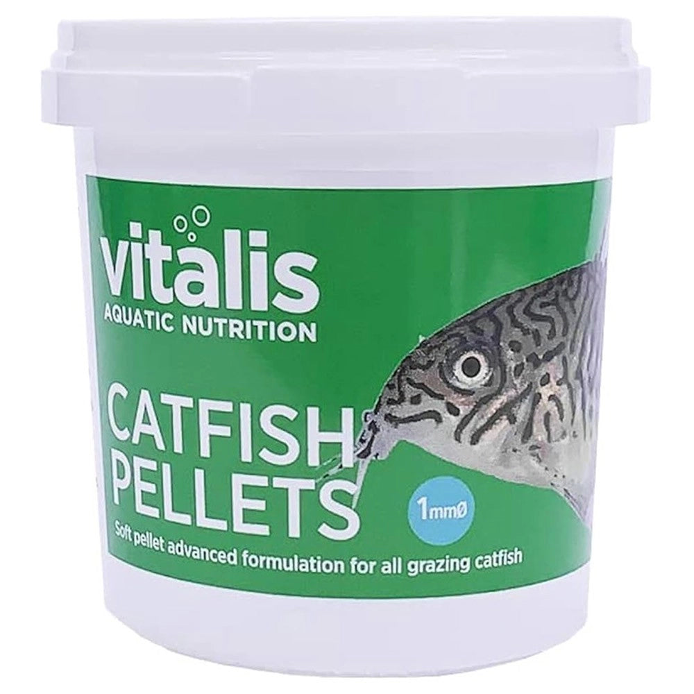 Vitalis Catfish Pellets XS 1mm - mangime in pellet per Corydoras e altri pesci brucatori Formato: 70 gr