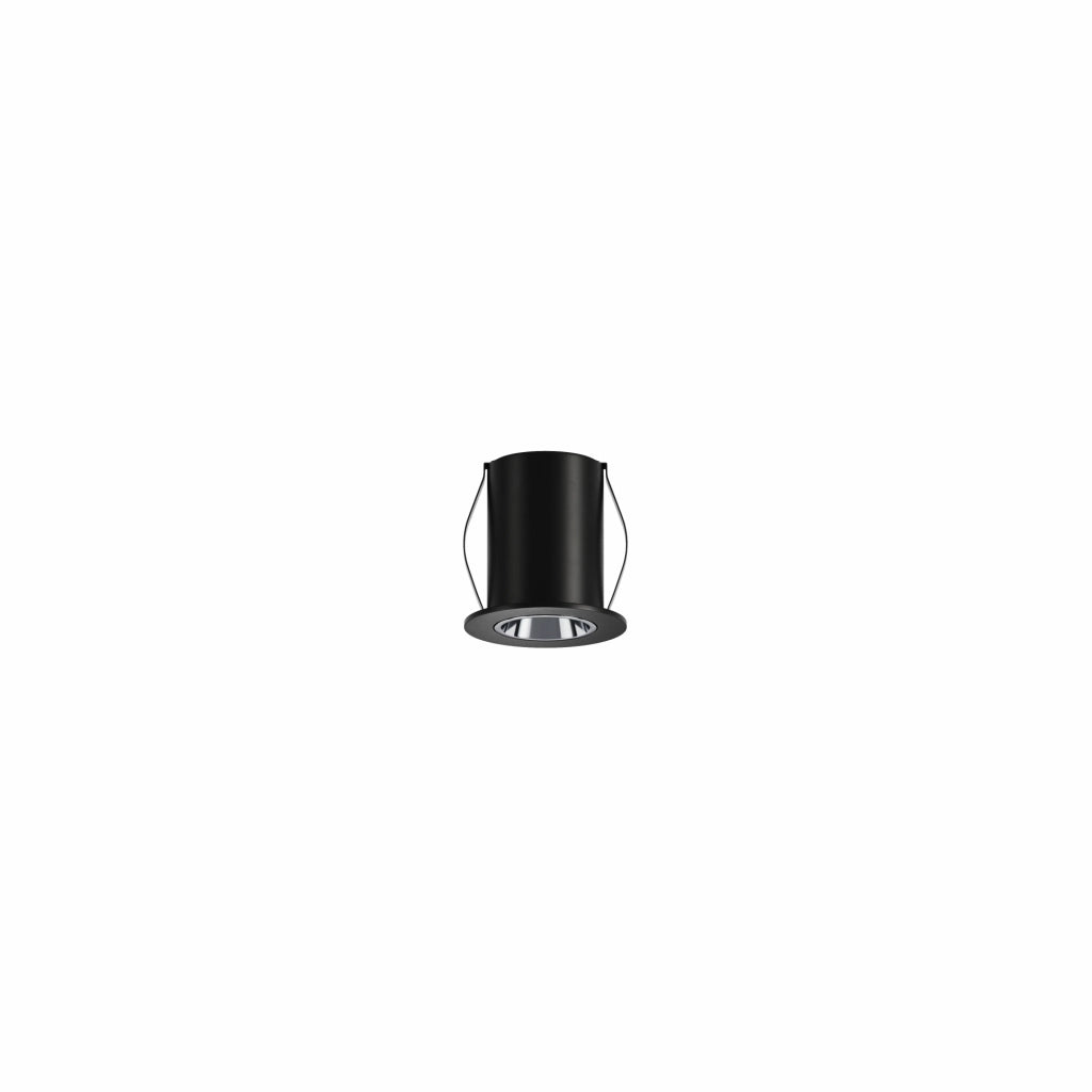 Mini Proiettore LED da incasso Atom 2W 24º 2700K Nero Opaco - Faretto professionale per illuminazione interni ad alta resa - Beneito & Faure