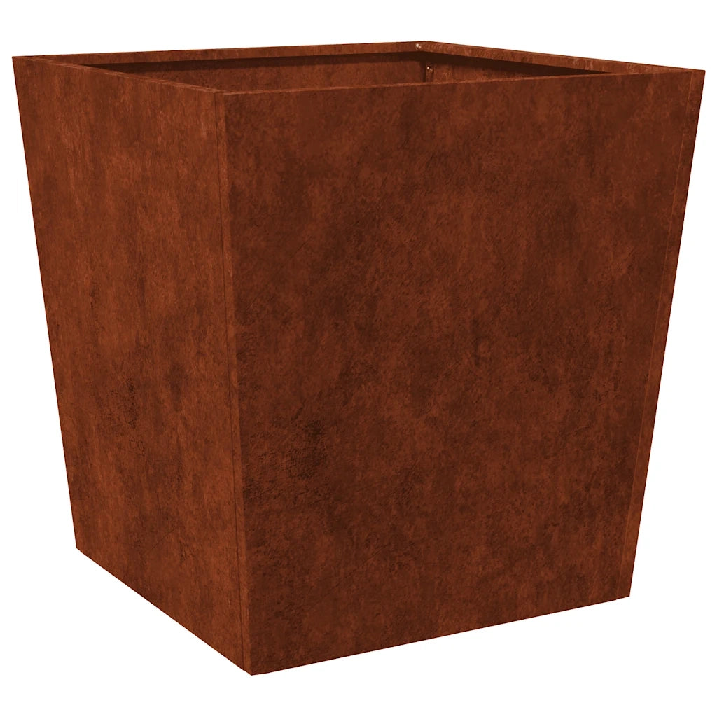 Fioriera da Giardino-Vaso da Esterno 50x50x50 cm in Acciaio Corten