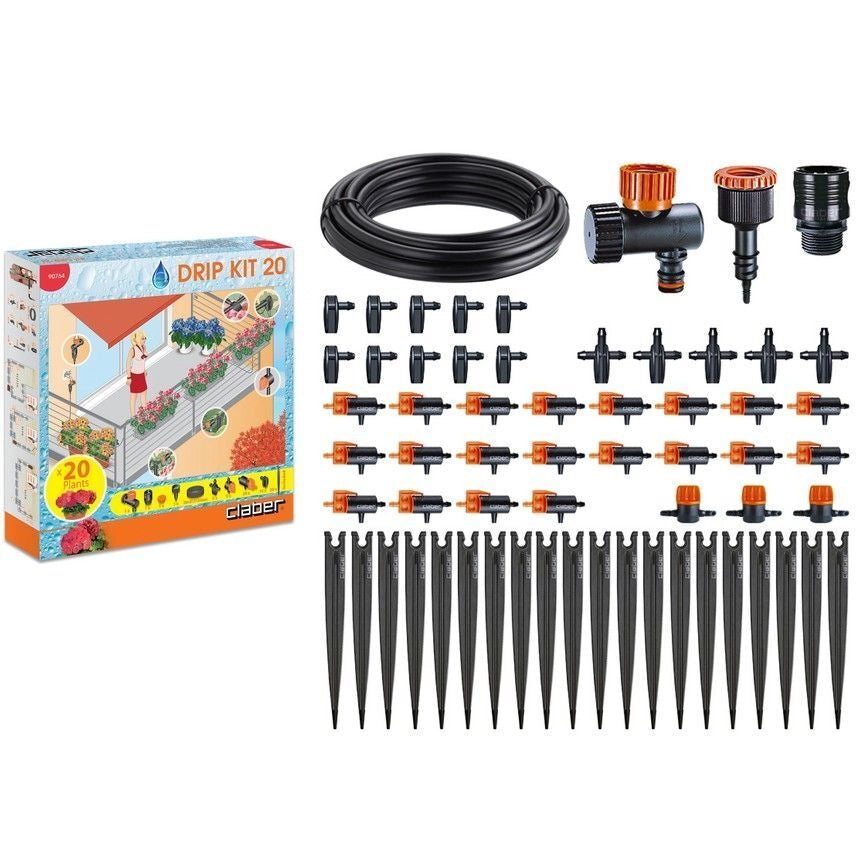 Claber Kit Drip 20 Vasi 90764