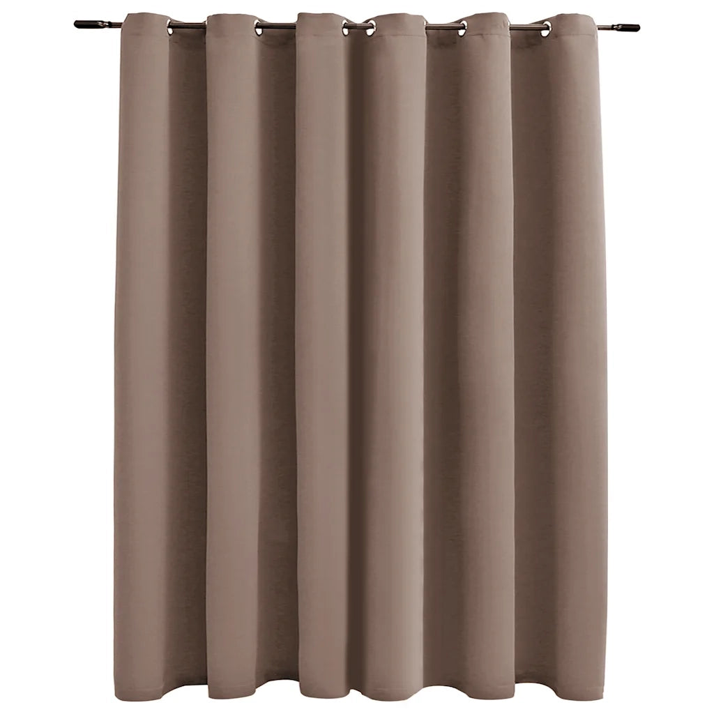 Tenda Oscurante con Anelli in Metallo Grigio Talpa 290x245 cm cod mxl 71072