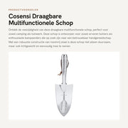 Ferramenta multifunzionale per giardino portatile - Acciaio inossidabile - Dimensioni 28,5 x 8,2 cm - Robusta e resistente all'usura - Spada per giardino