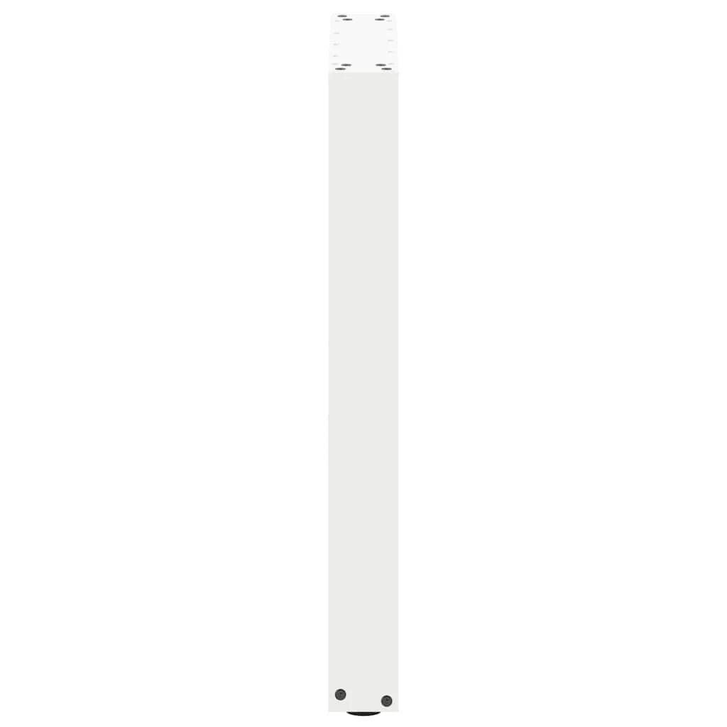 Set di 2 gambe per tavolo da pranzo moderne robuste e regolabili a forma di U 50 x 73 cm acciaio bianco 02_0057417