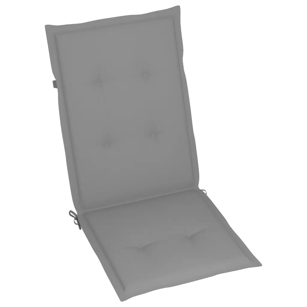 Sedie Giardino Reclinabili 8pz Cuscini Massello Acacia Grigio cod mxl 15206