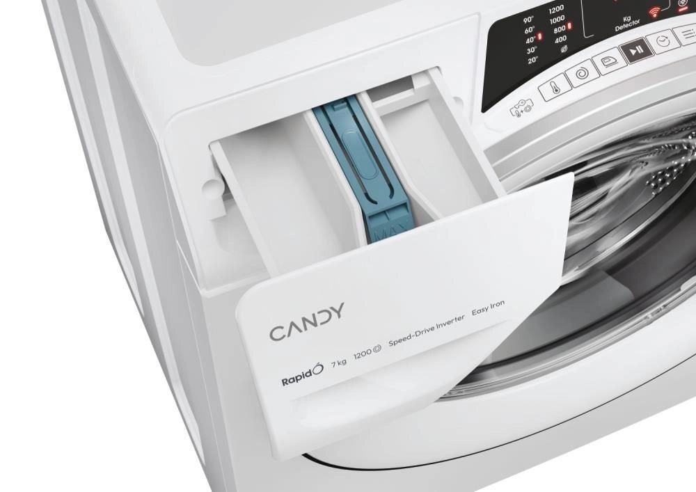 Candy RapidÓ RO41274DWMST/1-S lavatrice Caricamento frontale 7 kg 1200 Giri/min Bianco