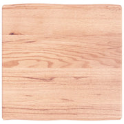 Piano Tavolo | Superficie Tavolo | Piano Scrivania Marrone Chiaro 60x60x(2-6) cm Rovere Non Trattato