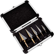Kit a stappi 5 pezzi - Sistema britannico - Acciaio 4241 - Smalto di titanio - Manico a 3 facce - Multifunzionale - Kit a stappi