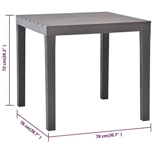 Progarden 8009271090743 Papua Set da Giardino con Tavolo e 2 Panche in Polipropilene Resistente agli Agenti Atmosferici e ai Raghi UV colore Bianco