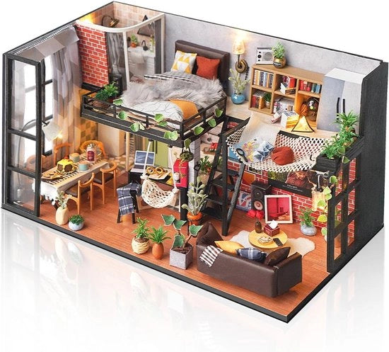 Pakket per costruire mini casa per adulti - Modello creativo per diorama di arredamento abitativo